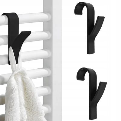 Hangzhou A Link Star Technology - Radiator Haak Set - Zwart - Kunststof - 2 Stuks