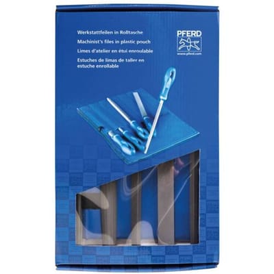 PFERD TOOLS 11801532 Werkplaatsvijlenset kap 2 in PVC-roltas incl. kartonnen doosje Lengte 200 mm 1 stuk(s)