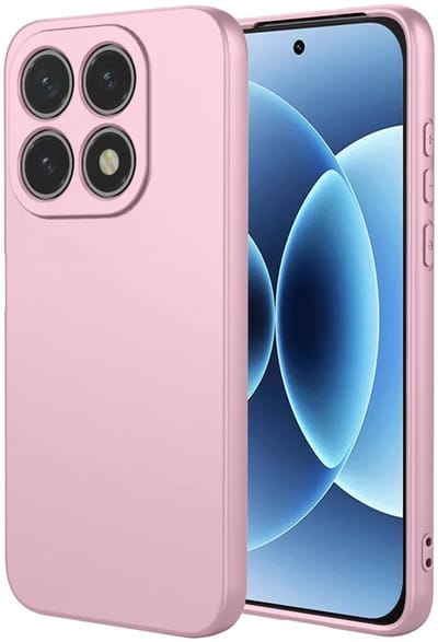 Hoesje geschikt voor Xiaomi 17 - Phonesta Soft Silk Silicone Back Cover - Roze