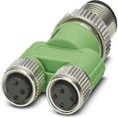 Phoenix Contact 1523984 Sensor/actuator verdeler en adapter M8, M12 Aantal polen (sensoren): 3 Adapter, Y-vorm 5 stuk(s) Piece