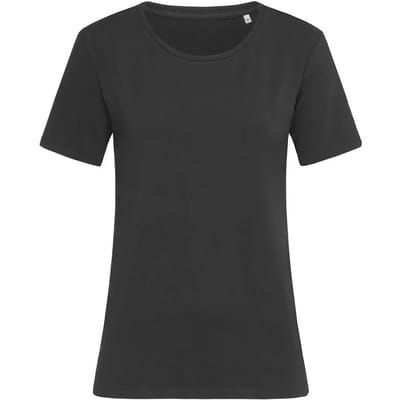 Stedman Claire Relaxed Crew Neck T-Shirt Women S9730 - BLACK OPAL - L