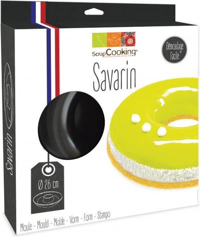 ScrapCooking|Savarin|Semi-flexibele Kunststof Bavaroise Vorm|Ø 26cm