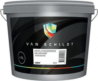 van Schildt Gesiliconiseerde Buiten Muurverf Mat 5 Liter Wit