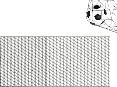 Backstop Net Achtertuin - Balslaannet Oefenbarrière - Bal Training Voorkomen - Knooploos Nylon Materiaal - 3 x 6.4 m - Zwart