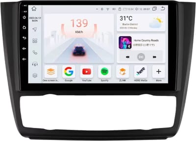 Autoradio met bluetooth - Carplay - Voor BMW 1-Serie (E81/ E82/ E87/ E88) (2004-2011) - Geschikt voor Apple en Android - Stereo - Navigatie - Navigatiesysteem auto - 3GB 32GB