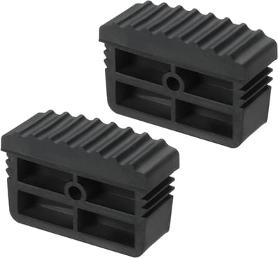 Ladder Voetstukken - Antislip Rubber - Veiligheid Verhoging - Duurzaam Materiaal - 14 x 10 cm - Zwart