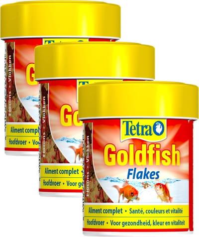 Tetra Visvoer Goldfish Vlokken - Vissenvoer - 3 x 66 ml