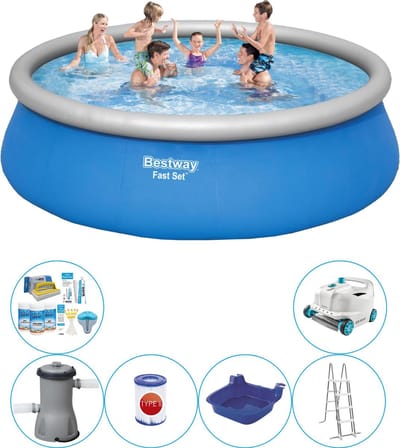 Fast Set Rond 457x122 cm - 7-delig - Zwembad Bundel