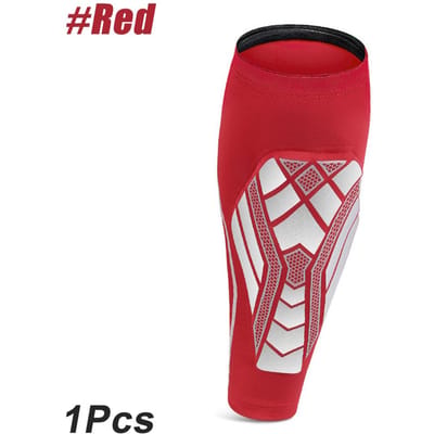 Voetbal Leggings Kuit Compressie Sleeves met EVA Pads Mannen Vrouwen Beensteun voor Scheenbeenvlies Ontsteking Hardlopen Voetbal Leggings M