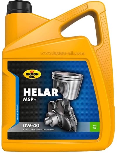 Kroon Oil Helar MSP+ 0w40 motorolie 5 liter