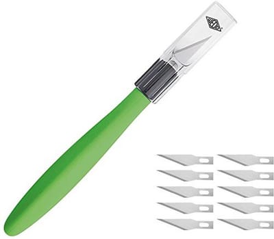Cutter Comfortline Scalpel met Softgrip - Inclusief 15 Reservemessen en Beschermkap