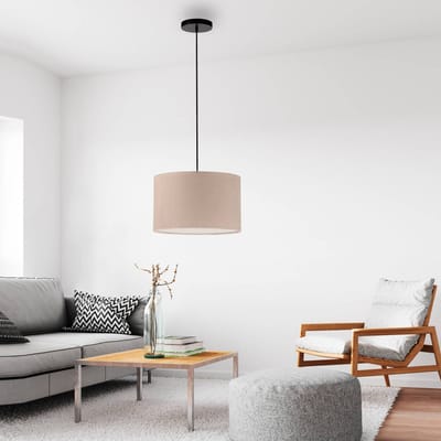 JUST LIGHT. GmbH JUST LIGHT. Groene hanglamp Duro, textiel, beige