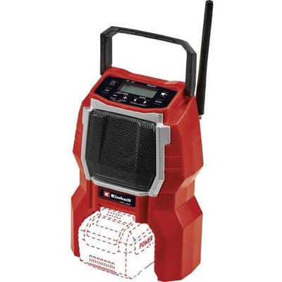 Einhell Accu Radio TE-RA 18 Li BT Solo - Power X-Change- 18V/Li-Ion - 10 W luidspreker - Bluetooth - Automatische zenderzoekfunctie - Verlicht LCD-display - Excl. accu en lader