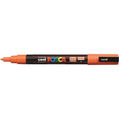 Posca marker met conische punt schrijfdikte fijn donkeroranje