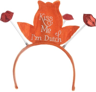 Folat - Tiara Kiss Me I'm Dutch - WK voetbal 2026 - WK voetbal versiering - Olympische spelen