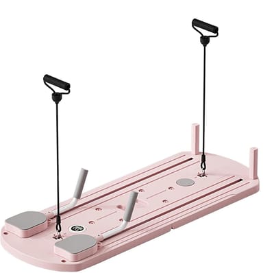 Pilates Board - Fitness Apparaat - Krachtige Training - Automatische Veerkracht - 110 x 41 cm - Roze