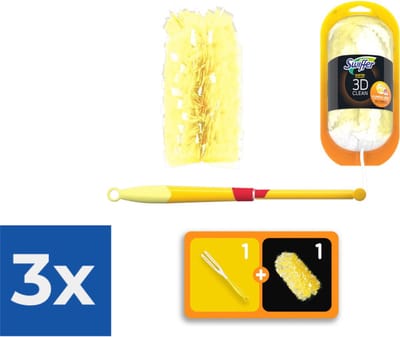 Swiffer Duster XXL - 1 Stofdoekje 360° - Voordeelverpakking 3 stuks