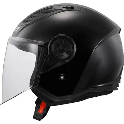 LS2 OF616 Airflow II Solid Mat Zwart 06 Jethelm - Helm