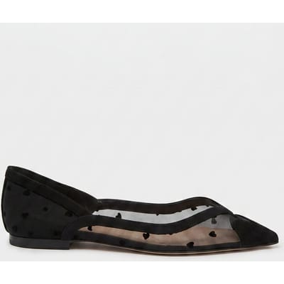 LK Bennett Valena Flats Black Size: 35 | Ballerina Shoes Outlet | Dames | Zwart