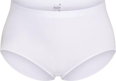 Comfort XL dames slip - Grote maten onderbroeken - Dames ondergoed badstof kruisje - 50 - Wit