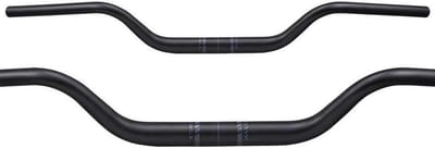 Fietsstuur Aluminium - Stuur Mountainbike - Comfortabel Fietsen - 70mm Vlakke Rise - 820mm Breed - Zwart
