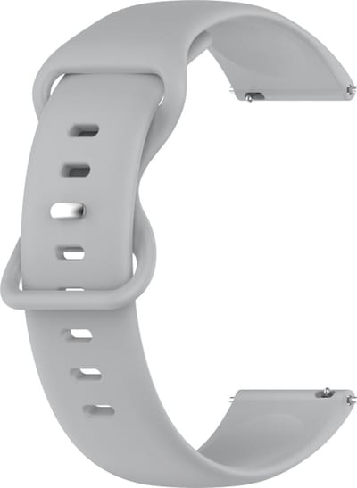 Siliconen bandje - geschikt voor Huawei Watch GT 2 42 mm / GT 3 42 mm Active / Elegant / GT 3 Pro 43 mm en Polar Ignite 2 / 3 / Pacer / Unite - grijs