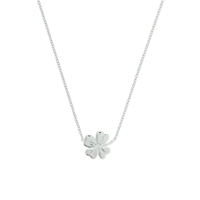 Zilveren klaver ketting - 1324661 - klaver collier