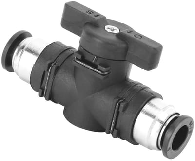 JHUBERS - Pneumatische Snelaansluiting Adapter BUC-08 voor 6mm-12mm Slangen - Zwart