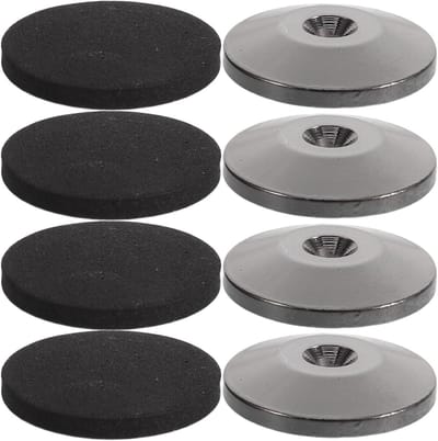 Antivibratie Luidspreker Voetjes - Isolatiepads Dempers - Geluid Verbeteren - Sterke Antislip Grip - 4 Stuks - Zwart