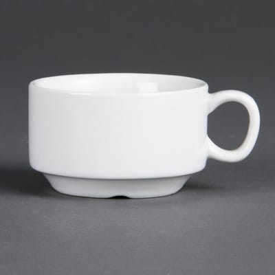 Olympia Whiteware stapelbare espressokopjes 8,5cl (12 stuks)