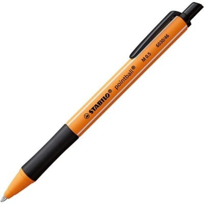 STABILO Pointball - Balpen 0,5 mm - Navulbaar - Zwart - per stuk