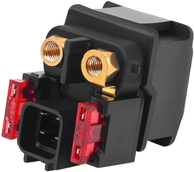 Startrelais Motorfiets - Magneetschakelaar Relais - Motor Starten - Directe Vervanging - 12V - Zwart