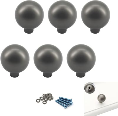 Stevige Zink Legering Grepen voor Keuken- en Meubelladen - Set van 6 Stuks met Moderne Afwerking