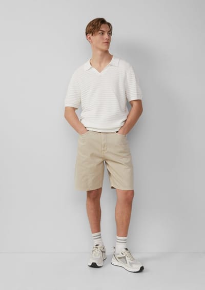 Q/S designed by - Short - Maat 34 - Mannen - 8188 BROWN - katoen