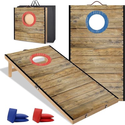 Cornhole speelset met 6 zitzakken en draagtas - Ideaal voor buitenactiviteiten en feestjes