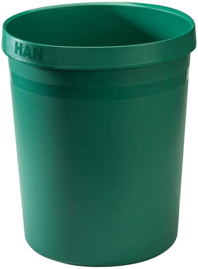 HAN GRIP KARMA 18198-05 Prullenbak 18 l (Ø x h) 312 mm x 350 mm Kringloop kunststof Groen 1 stuk(s)
