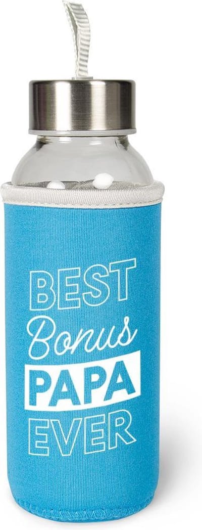 Bonus Papa Waterfles van glas met isolatie