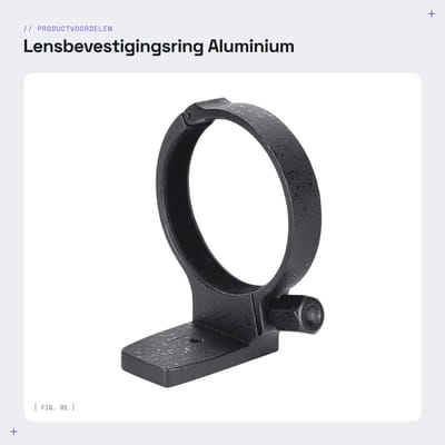 Dailygoods- Lensbevestigingsring Professionele Aluminium - Stabiele Verbinding - Duurzaam Materiaal - Schokbestendig - Bescherming Camera - Flocking Binnenkant - Lensmount