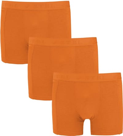 Suitable Toni Boxershorts 3-Pack Oranje - Maat L - Heren - Onderbroeken voor mannen - Underwear