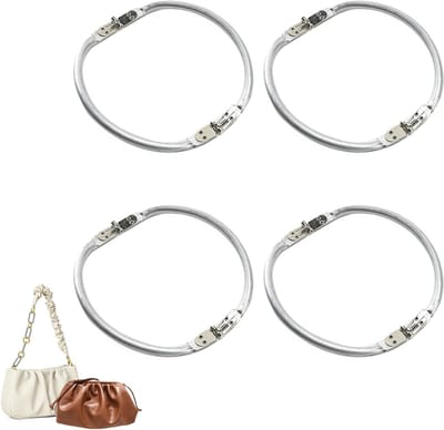 Set van 4 Handtas Klemmen 23 cm, U-vormige Handvatten, Ideaal voor DIY Tassen, Portemonnees en Accessoires
