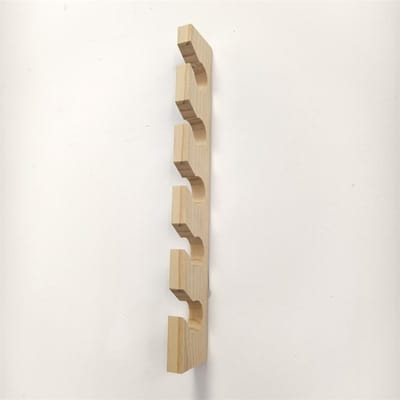 Wandgemonteerde Houten Baseballpet Organizer Verticale Hoedenrekken Voor Kast Draagbare Massief Houten Haken Displayrek kleur van een oude boom