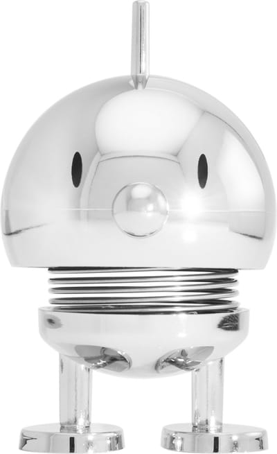 Hoptimist Bumble Beeldje - S - Chroom - Beeldjes Decoratie voor Kantoor, Kamer en Woonkamer - Cadeau Idee voor Mannen, Vrouwen en Kinderen