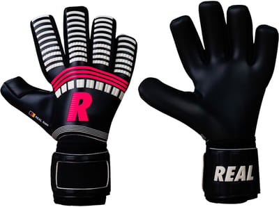 Real Spyder 3.0 Keepershandschoenen - Zwart / Wit / Fluorood | Maat: 8