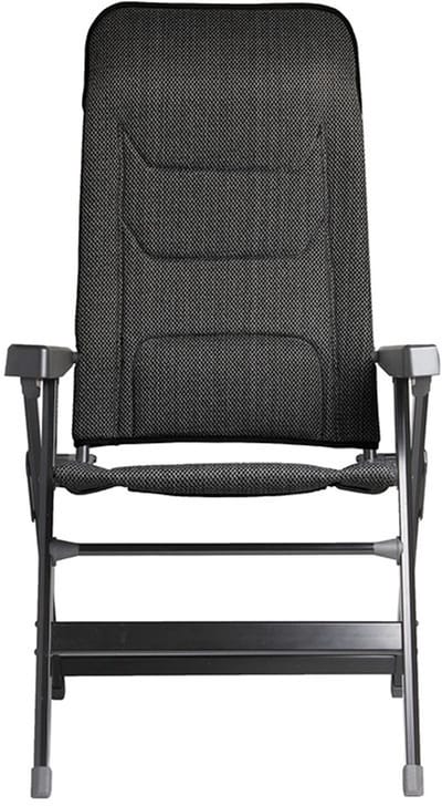 Brunner Vouwstoel Rebel Small - Zwart - Verstelbare rugleuning met rugsteun - Aluminium Frame - Lichtgewicht 5,5 kg - 150 kg Draagkracht
