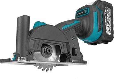 Draadloze Cirkelzaag - Elektrische Cirkelzaag - 1 Accu - Compatibel met Makita 18V - 7 Zaagbladen - 390 W - 76 mm