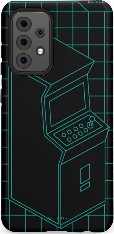 Casetastic Hoesje Geschikt voor Samsung A52 (4G/5G/s) - Stijlvolle Beschermende Duo-layer Case - Retro joystick