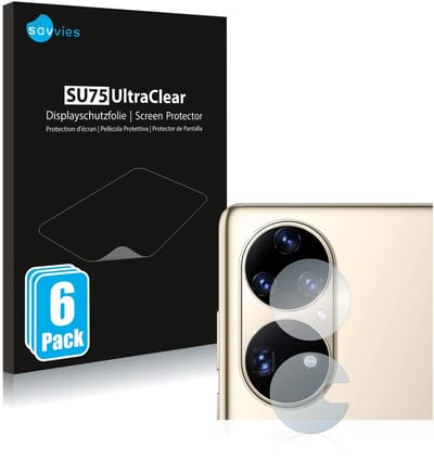 Savvies - Screenprotector voor Huawei P50 Pro (ALLEEN Camera Lens) - Folie Beschermfolie transparant 6 Stuks