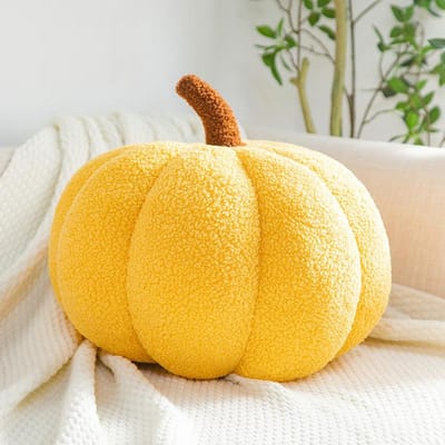 Coussin décoratif en forme de citrouille, de haute qualité, luxueux, en bois, de style nordique, pour chambre à coucher, canapé, salon, chevet, lit 20cm