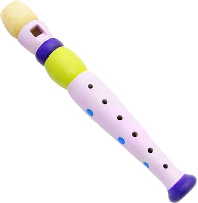 Houten Kinderfluitje 6 Gaten Paars Roze - Muziekinstrument voor Jongens en Meisjes