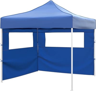 Vouwtent met zijwanden - Partytent Paviljoen - Outdoor evenementen beschermen - Waterdicht Oxford dak - 3 x 3 meter - Blauw